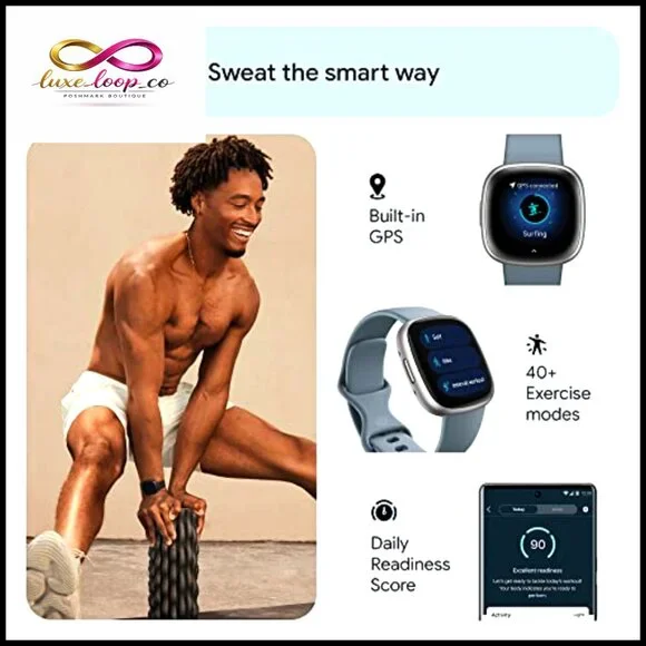 Fitness Smartwatch with GPS Heart Rate Sleep Tracking 40+ Exercise Modes